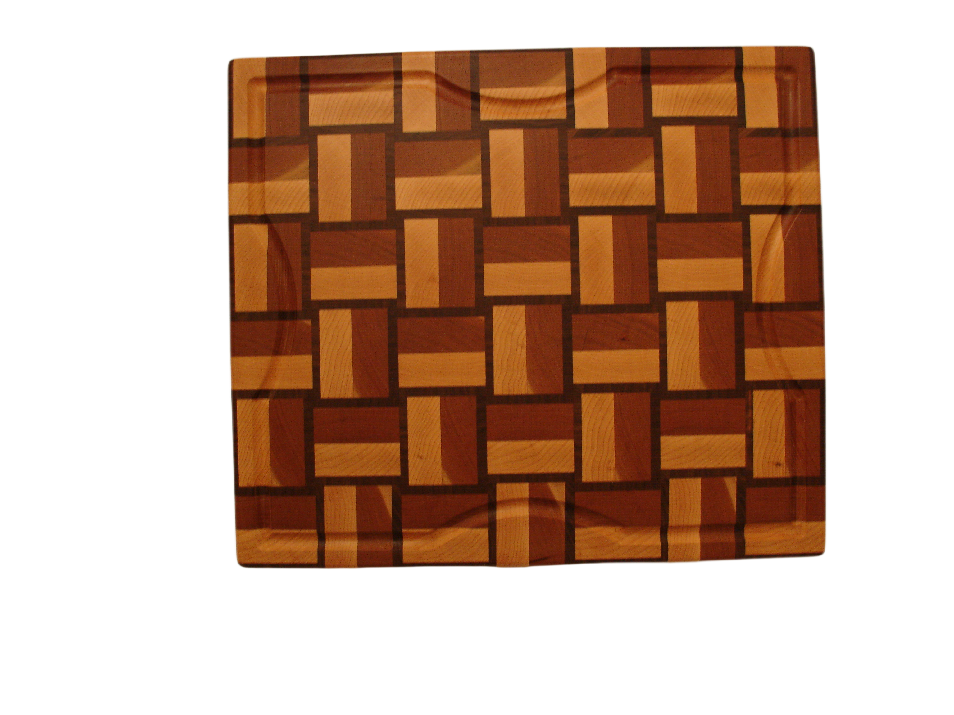 201Basket Weave with Juice groove and finger handles